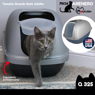 Arenero Cerrado Color Gris