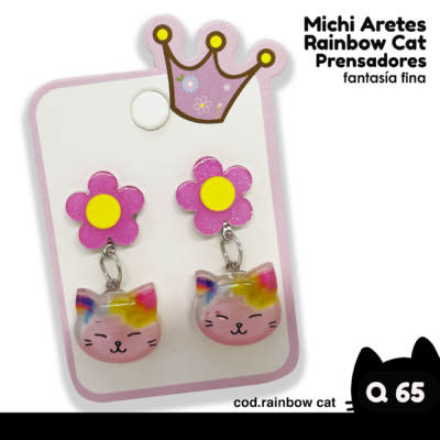 Aretes Rainbow Cat