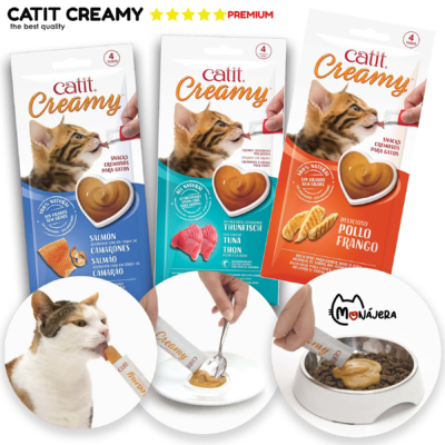 Paquete de Catit Creamy Sabor Salmón