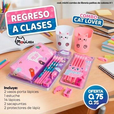 Combo de Librería Patitas de Colores