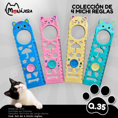 Colección de 4 Michi Reglas