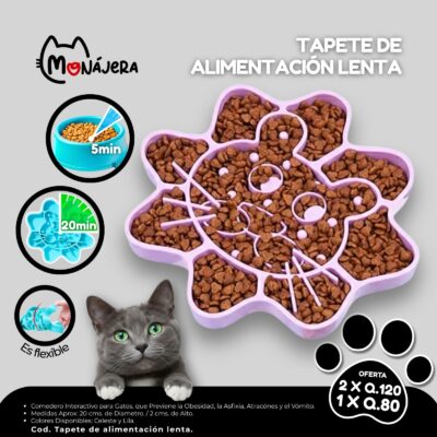 Tapete de Alimentación Color Celeste